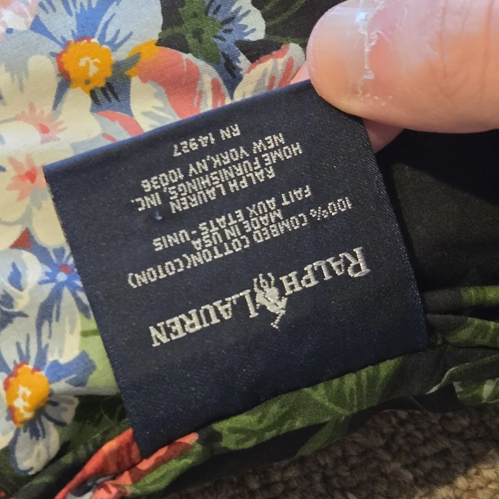 VTG Ralph Lauren Isadora Cossette‎ TWIN Comforter w/4 Pillow Shams Bedding Set